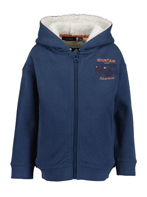 BLUE SEVEN Sweatjakke  mørkeblå / orange / gammelrosa