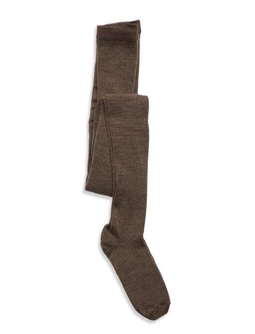 Wool Rib Tights Mp Denmark Brown