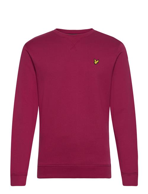 Se Lyle & Scott Crew Neck Sweatshirt Lyle & Scott Burgundy ved Booztlet