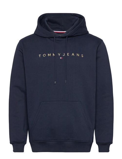 Se Tommy Jeans Tjm Reg Linear Gold Hood Ext Tommy Jeans Navy ved Booztlet