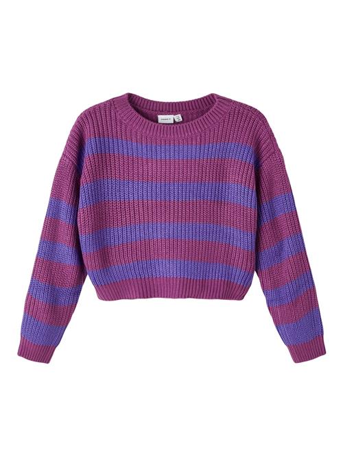 Se NAME IT Pullover 'RIONY'  violetblå / rødviolet ved About You