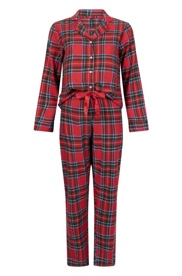 Hunkemöller Pyjamassæt Flannel rød