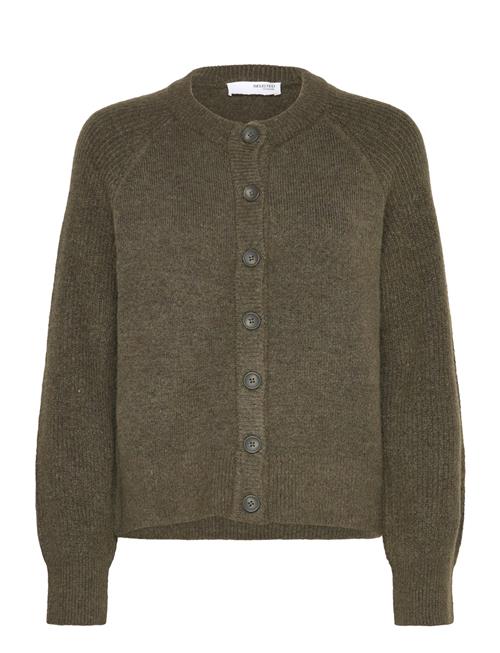 Slfrena Ls Knit Cardigan Camp Selected Khaki