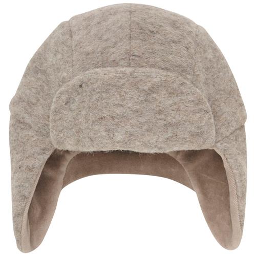 Huttelihut Uld Beanie Camel Melange | Brun | 12-24 months