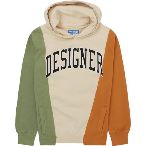 Se Chinatown Market Designer Panel Hoodie Basil Green ved Quint