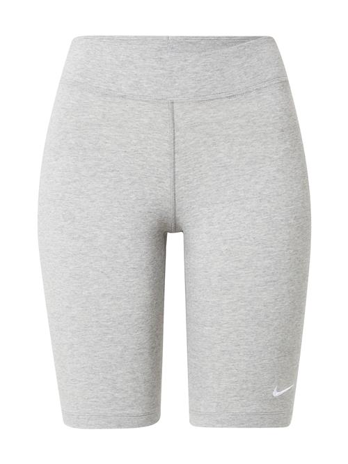 Se Nike Sportswear Leggings 'Essential'  grå-meleret / hvid ved About You