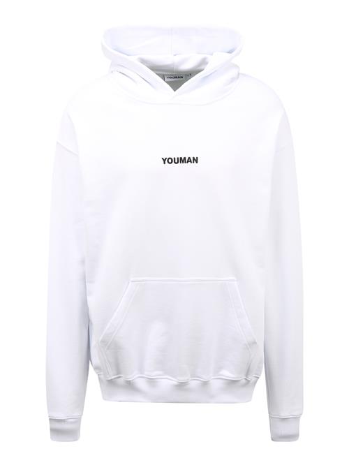 Youman Sweatshirt 'Joe'  sort / hvid