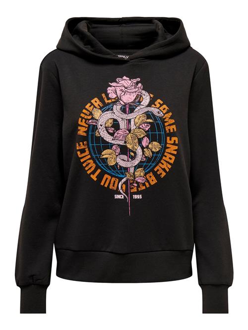 Se ONLY Sweatshirt 'ONLNOMI'  royalblå / orange / gammelrosa / sort ved About You