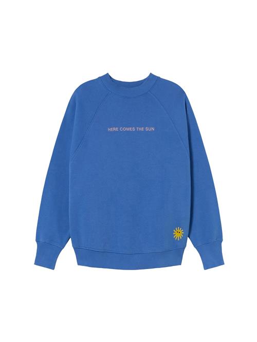 Thinking MU Sweatshirt 'HERE COMES THE SUN'  blå / gul / sort