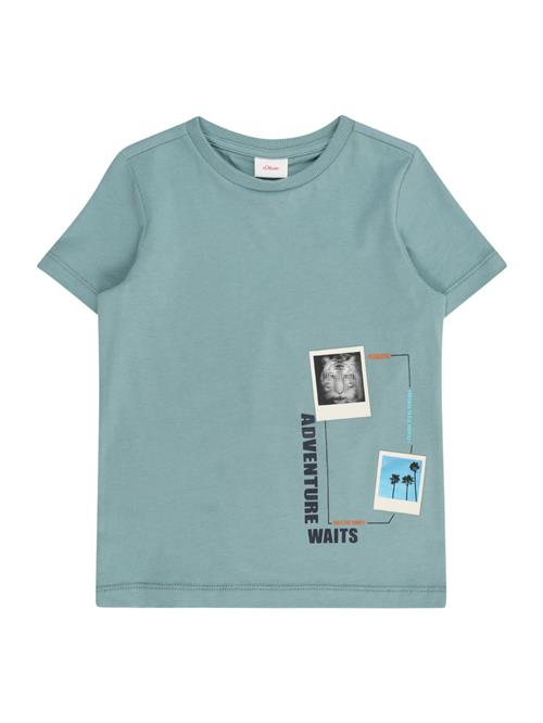 Se s.Oliver Shirts  aqua / cyanblå / sort / hvid ved About You