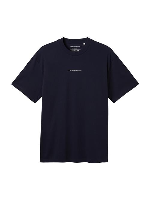 TOM TAILOR DENIM Bluser & t-shirts  navy / hvid