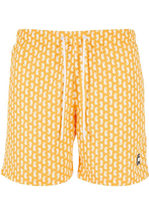 Urban Classics Badeshorts  lyseorange / hvid