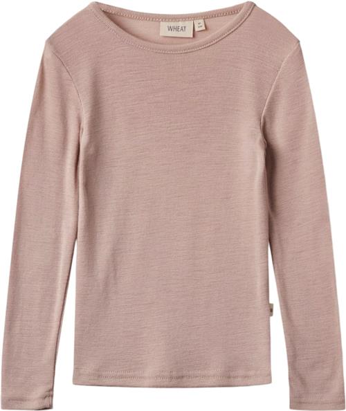 Wheat Langærmet Uld Tshirt Str 140/10y Uld - Dry Rose Langærmede T-shirts hos Magasin