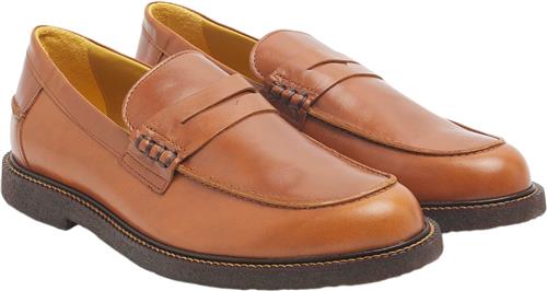 Se ANGULUS Loafer Kvinde 1838 Cognac Loafers Str 38 - hos Magasin ved Magasin