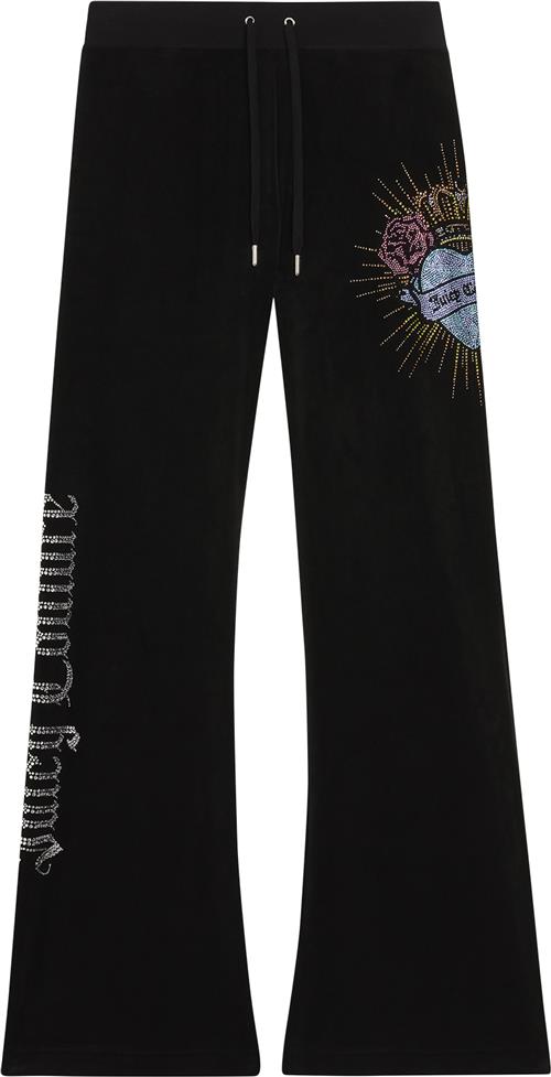 Juicy Couture Sacred Heart Layla Trackpants Kvinde Black Bukser Str XS - Velour hos Magasin