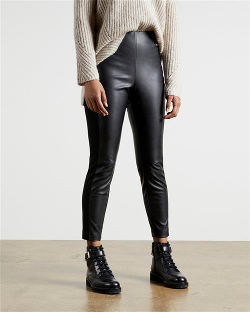 Se Ted Baker Vllada Faux Leather Legging Trouser Kvinde Black Læderbukser Str L /4 - Læder hos Magasin ved Magasin