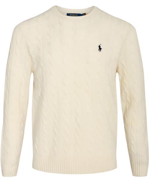 Polo Ralph Lauren 2/15 Wool/cash Rwslsl-plo Mand Andover Cream Sweaters Str S - Uld hos Magasin