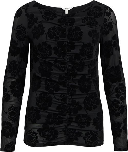 Object Objalma L/S TOP 136 Kvinde Black Toppe Regular Fit Str L - hos Magasin