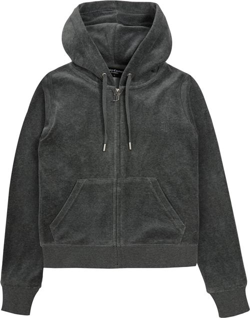 Juicy Couture Robertson Class Kvinde Charcoal Marl Hættetrøjer Str XS - Velour hos Magasin