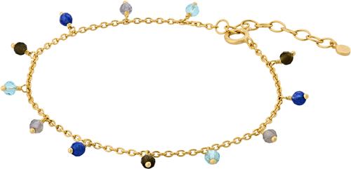 Pernille Corydon Jewellery Blue Hour Bracelet Adj. 1619 cm - Kædearmbånd Med Vedhæng hos Magasin