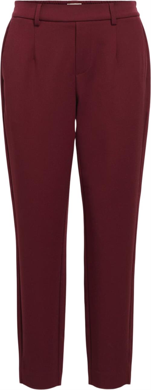 Object Objlisa Slim Pant Noos Kvinde Cabernet/col Bukser Straight Fit Str 36 - hos Magasin