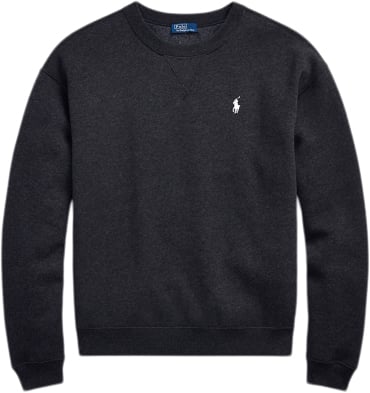 Se Polo Ralph Lauren Arctic Fleecelsl-sws Kvinde Black Marl Heather Sweaters Str XL - hos Magasin ved Magasin