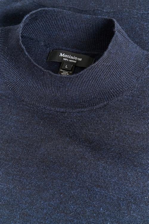 Se Matinique Maturtle Mand Dark Navy Melange Sweaters Regular Fit Str L - hos Magasin ved Magasin