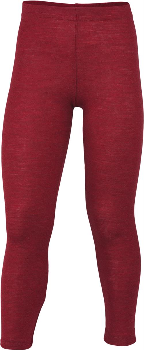 Se Engel Natur Children's Leggings, IVN Best red Mélange - 152 Str 92 - Rã¸D Meleret Leggings Uld hos Magasin ved Magasin