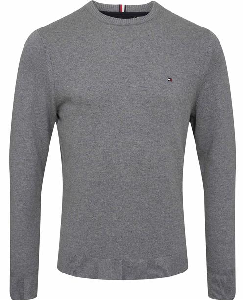 Tommy Hilfiger Pima ORG CTN Cashmere Crew Neck Mand P91 Sweaters Str L Cashmere - hos Magasin