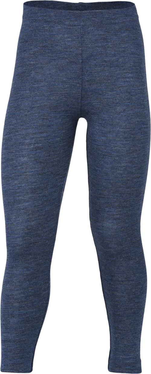 Se Engel Natur Children's Leggings, IVN Best Blue Mélange - 128 Str 140 - Blã¥ Meleret Leggings Uld hos Magasin ved Magasin