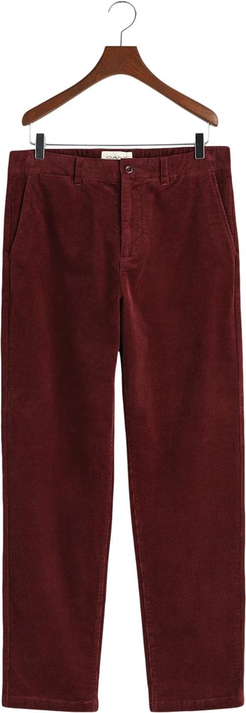 Gant Regular Cord Chinos Mand Red Shadow Chinos Str 32/32 - hos Magasin