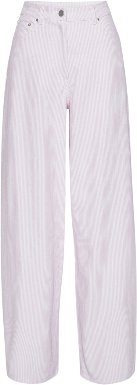 REMAIN Cocoon Striped Pants Kvinde Ballerina Comb. Bukser Med Lige Ben Str 29 - hos Magasin