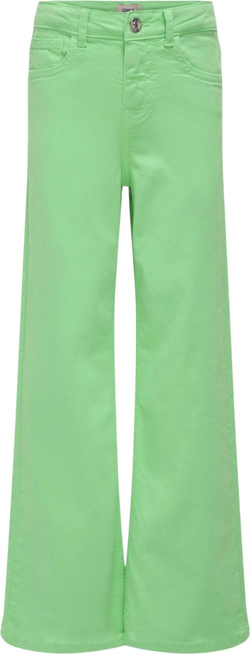 ONLY Kogmadison Wide Color Pant PNT Str 128 - Spring Bouquet Bukser hos Magasin