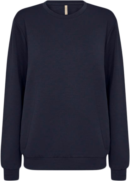 soyaconcept Scbanu 198 Sweatshirt Navy Kvinde 6910 Navy Sweatshirts Str S - Polyester hos Magasin