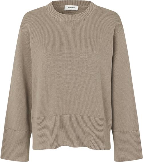 Modström Corbinmd Oneck Kvinde Spring Stone Sweaters Str S - hos Magasin