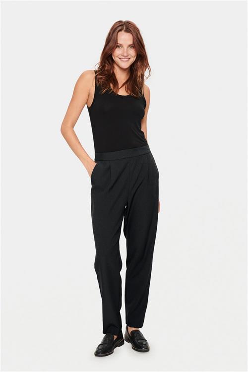 Saint Tropez Celestsz Pants Kvinde Night Sky Bukser Med Smalle Ben Classic Fit Str XS - hos Magasin