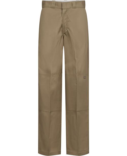 Dickies Double Knee Work Pant Khaki Kvinde Khaki Bukser Med Lige Ben Str W32 L30 - hos Magasin