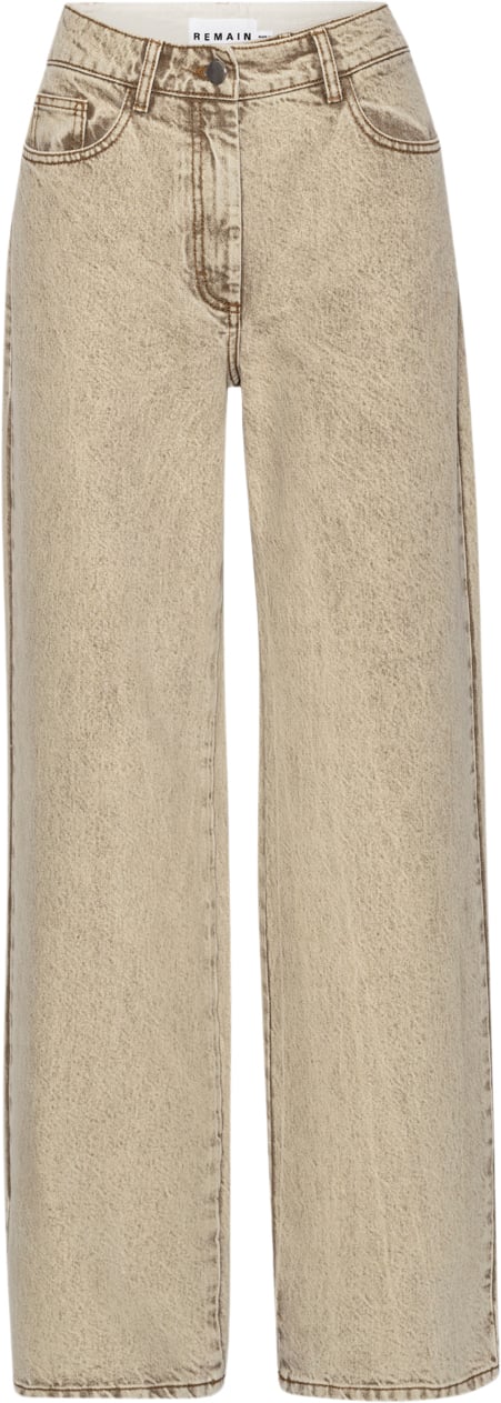 Se REMAIN Special Yoke Denim Pants Kvinde Pure Cashmere Wide Jeans Str 26 Denim - hos Magasin ved Magasin