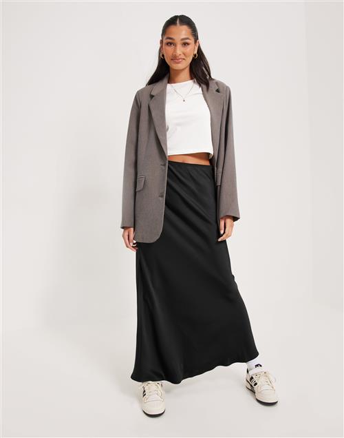 Neo Noir - Sort - Vicky Heavy Sateen Skirt