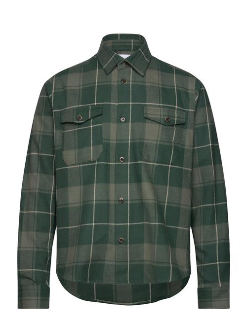 Les Deux Lennon Check Shirt Les Deux Green