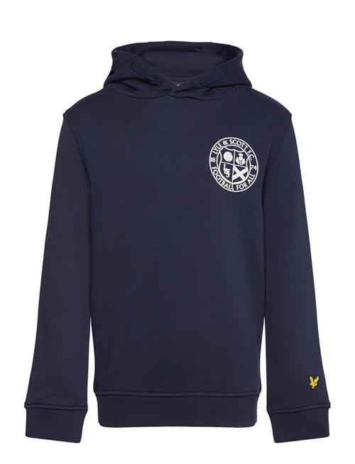 Lyle & Scott Football Logo Hoodie Lyle & Scott Navy