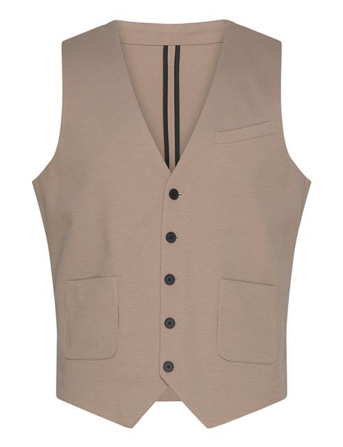 Se Lindbergh Superflex Knitted Waistcoat Lindbergh Beige ved Booztlet