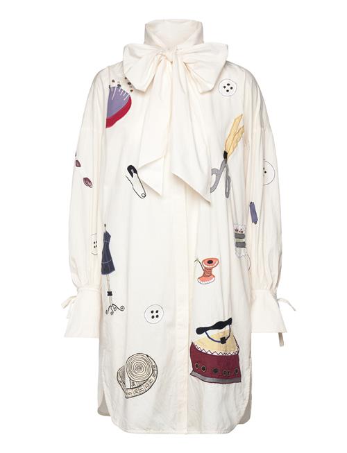 Stella Nova Embroidered Shirt Dress Stella Nova White