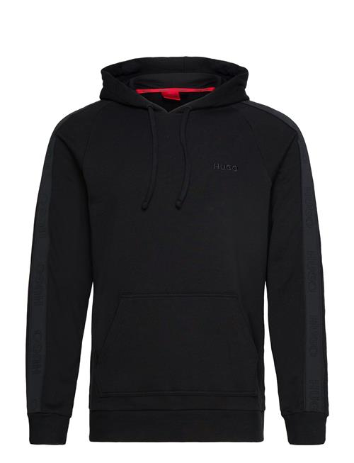 Se HUGO Tonal Logo Hoodie HUGO Black ved Booztlet