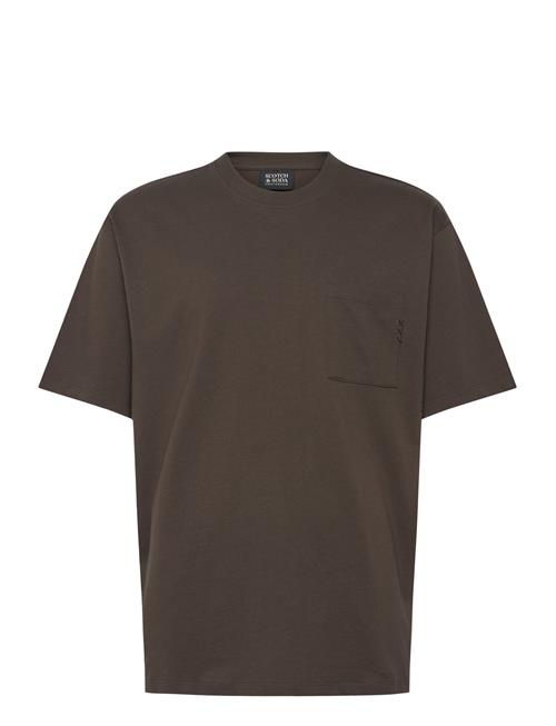 3 Crosses Loose Fit Pocket T-Shirt Scotch & Soda Brown