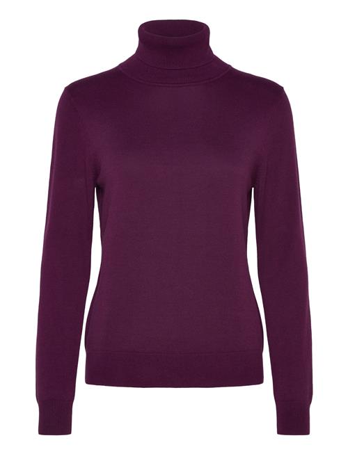 Tom Tailor Knit Basic Turtleneck Tom Tailor Purple