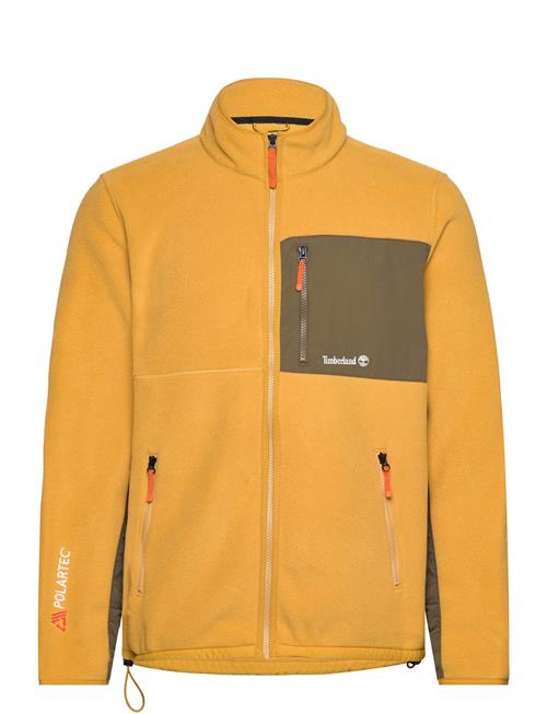 Timberland Sherburne Polartec 200 Mix Media Full Zip Fleece Chai Tea Timberland Yellow