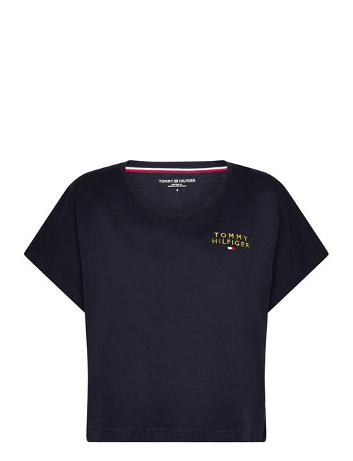 Se Tommy Hilfiger Ss T-Shirt Gold Embroidery Tommy Hilfiger Navy ved Booztlet