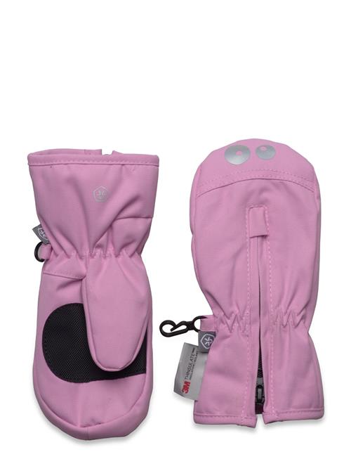 Color Kids Mittens W. Zipper Color Kids Pink