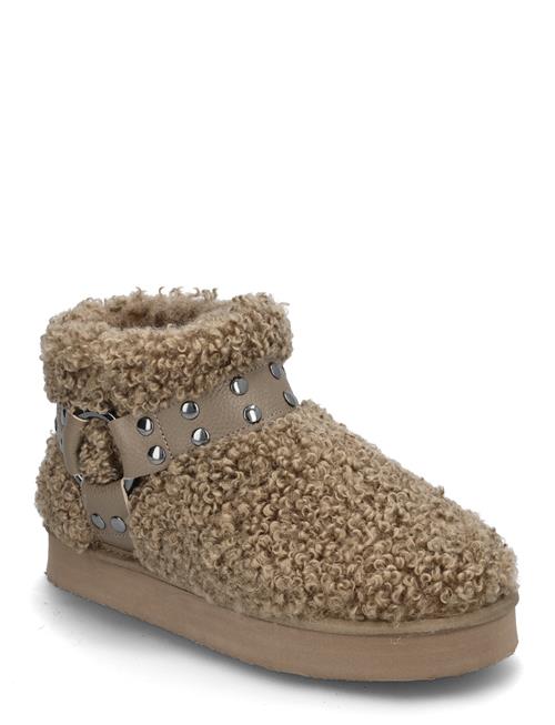 Se Bianco Varm Flatform Ankle Boot #Su Bianco Beige ved Booztlet